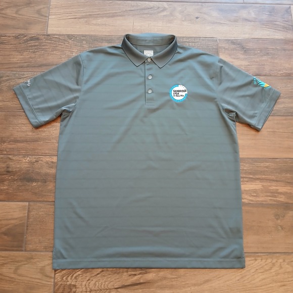 Callaway Opti-Dri‎ Golf Polo Mens Large Grey Gainbridge LPGA Performance Stretch - Picture 1 of 9